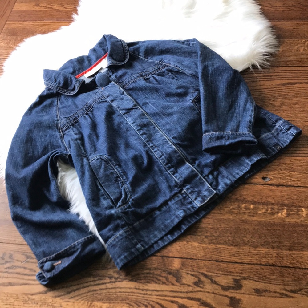 DKNY JEANS JEAN JACKET-SIZE L-EUC